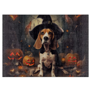 Planche À Découper Beagle Citrouille Halloween effroi