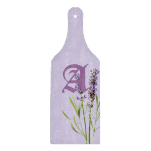 Planche À Découper Beau Monogramme Lavande