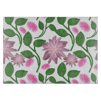 Planche À Découper Beau motif floral coloré