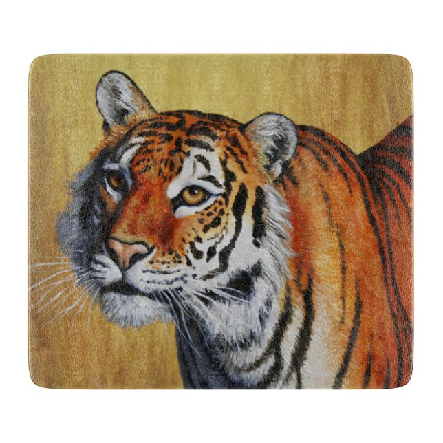 Planche À Découper Beau tigre orange du Bengale (Devant)