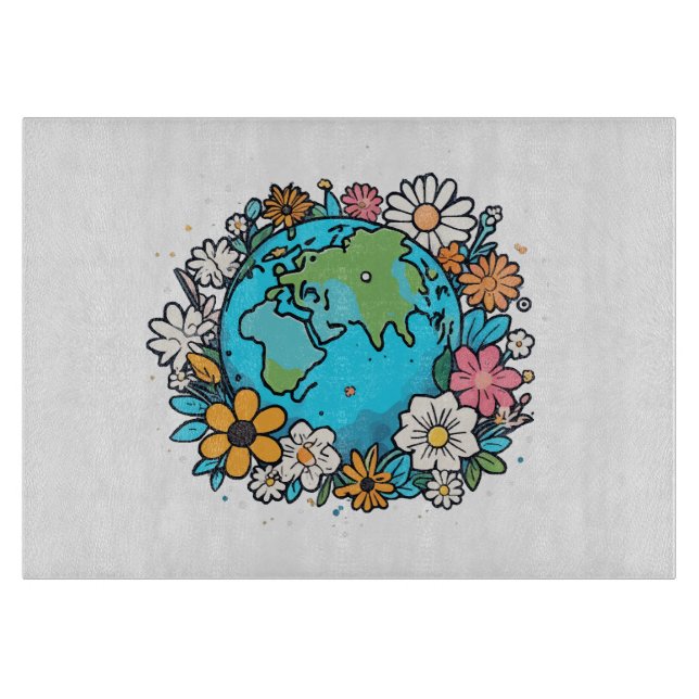 Planche À Découper Beauté de la Terre (Devant)