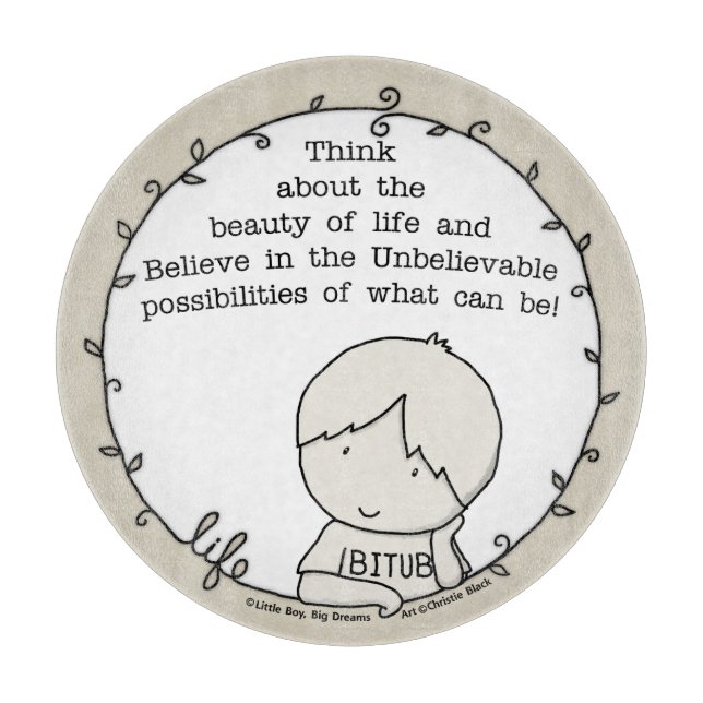 Planche À Découper Beauté de la vie (Devant)