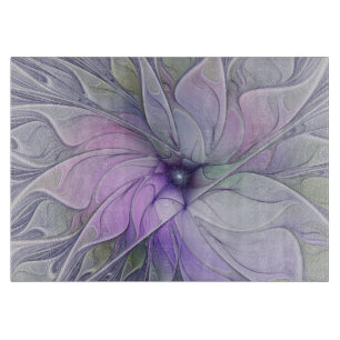 Planche À Découper Beauté Époustouflante Art Abstrait Moderne Fleur F