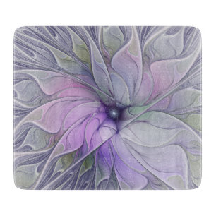 Planche À Découper Beauté Époustouflante Art Abstrait Moderne Fleur F