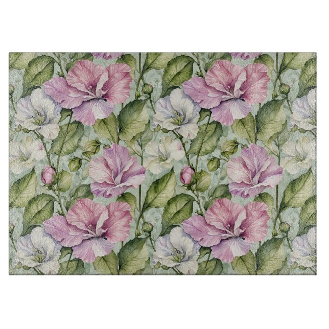 Planche À Découper Beaux pois doux sur la menthe (Devant)