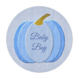 Planche À Découper Bébé Bleu mignon Citrouille Personnalisé