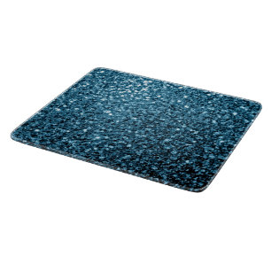 Planche À Découper Bébé faux paillettes scintillantes bleu clair