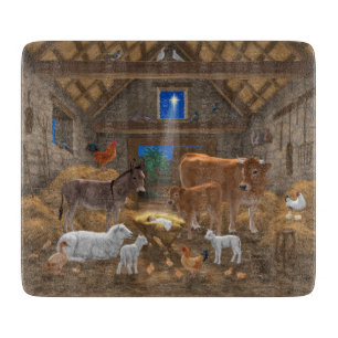 Planche À Découper Bébé Jésus Crèche Sainte Nuit Noël Nativité