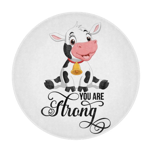 Planche À Découper Bébé Vache Vous Êtes Forte (Devant)