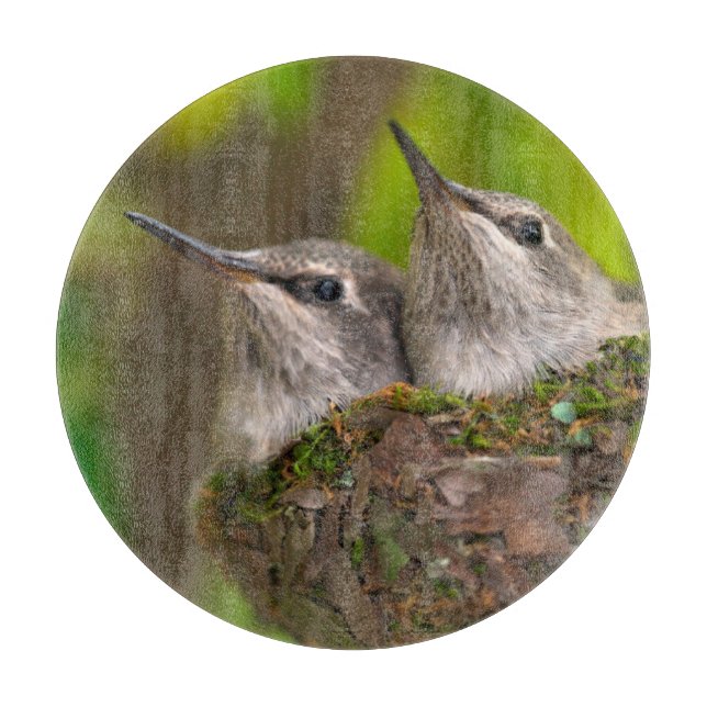 Planche À Découper Bébés colibris (Devant)