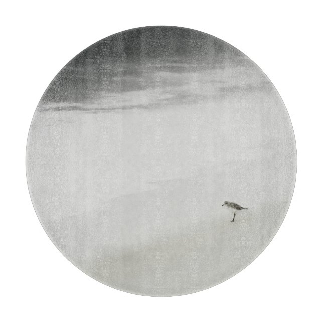 Planche À Découper Bécasseau côtier sur la plage (Devant)