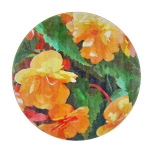 PLANCHE À DÉCOUPER BEGONIAS