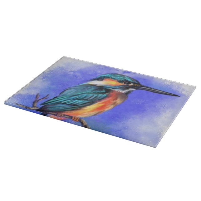 Planche À Découper Belle Commission de coupe d'oiseaux Kingfisher (Coin)