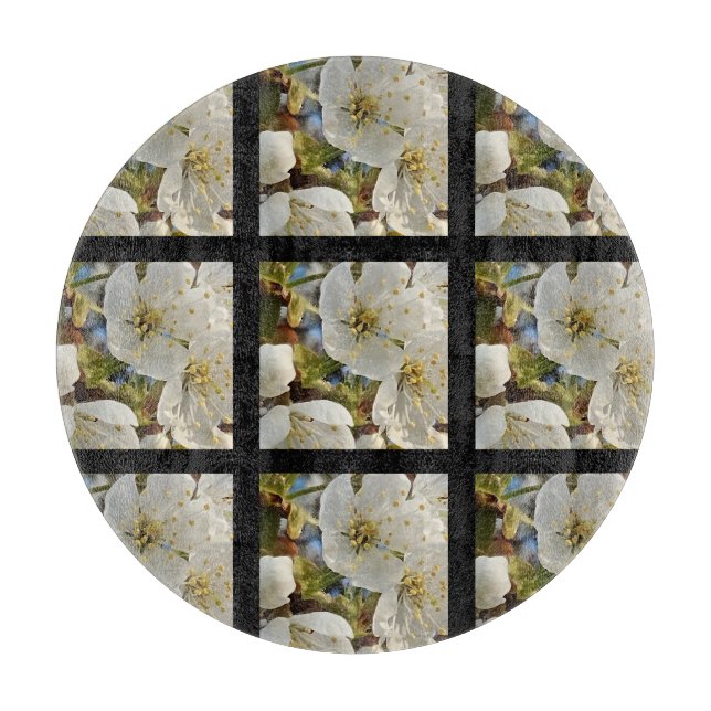 Planche À Découper Belle Grille Springflower (Devant)