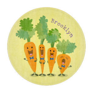 Planche À Découper Belle illustration du quatuor de carottes à carott