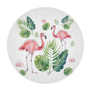 Planche À Découper Belle motif de flamants roses