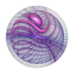 Planche À Découper Belle Swing Moderne Art Fractal Abstrait Rose