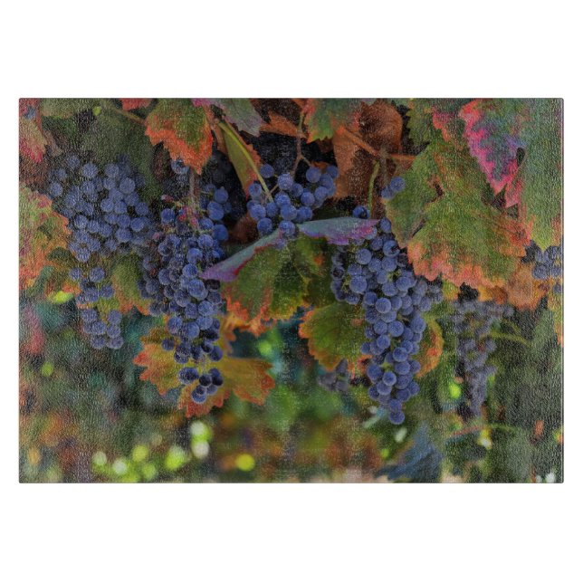 Planche À Découper Belle Vigne de raisin Vignoble (Devant)