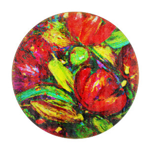 Planche À Découper "Belles Fleurs" Beau Art. Acheter Maintenant