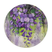 Belles Fleurs De Wisteria En Aquarelle
