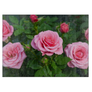 Planche À Découper Belles roses roses roses