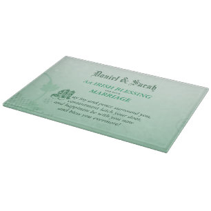 Planche À Découper Bénédiction de félicitations pour mariage irlandai
