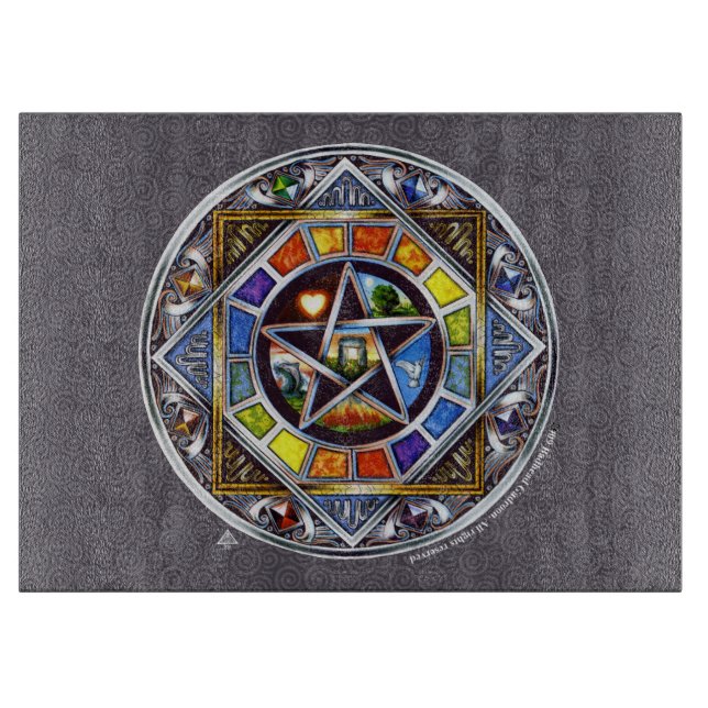 Planche À Découper Bénédiction des éléments Tableau de découpe rectan (Devant)