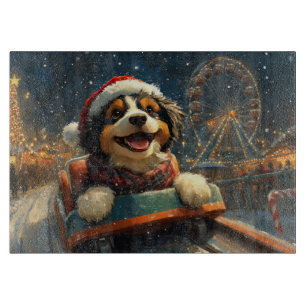 Planche À Découper Bernedoodle Roller Dessous de verre Noël
