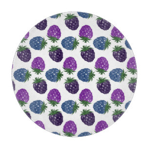 Planche À Découper Berries colorées : Motif multicolore sans fil.