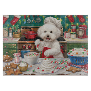 Planche À Découper Bichon Frise Gîtes : Festif Noël
