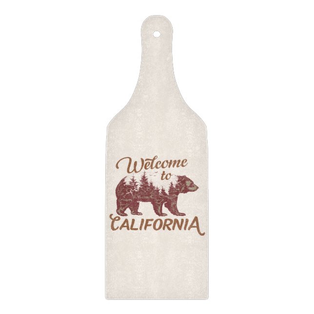 Planche À Découper Bienvenue à California Bear Forest (Devant)