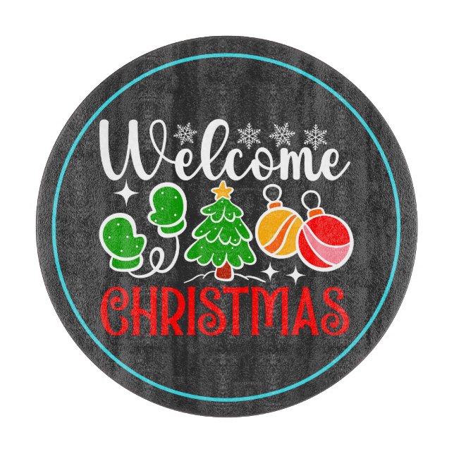Planche À Découper Bienvenue Noël-63758 (Devant)