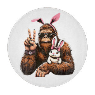 Planche À Découper Bigfoot Lapin Drôle de jour de Pâques Sasquatch