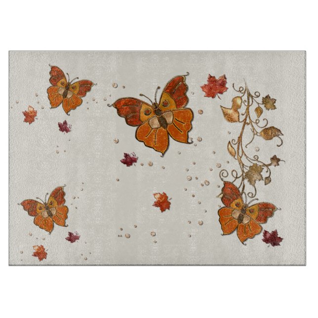 Planche À Découper Bijoux d'automne (Devant)