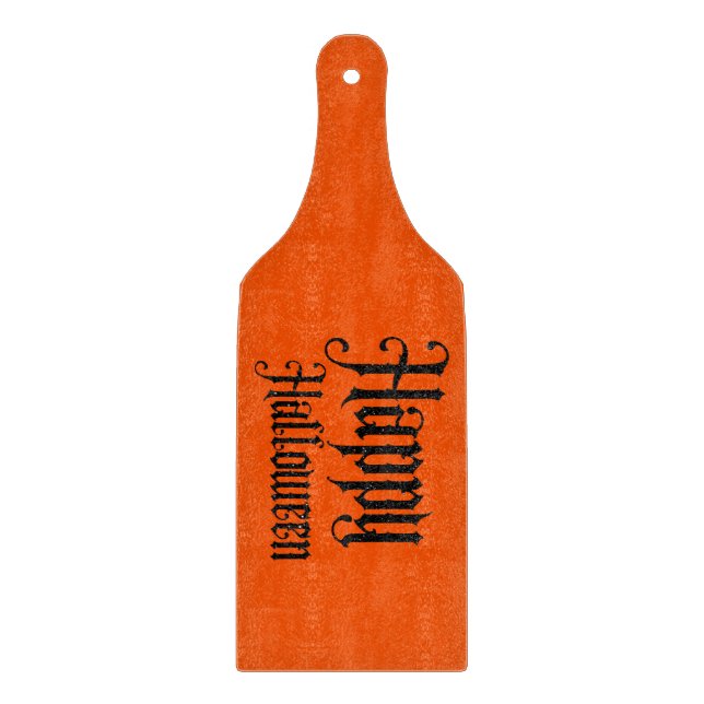 Planche À Découper Black Glitter Happy Halloween (Devant)