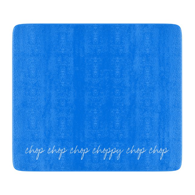 Planche À Découper bleu azur personnalisé (Devant)