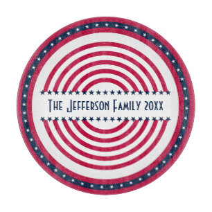 Planche À Découper Bleu blanc 4 juillet