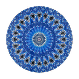 Planche À Découper Bleu Chic Motif Moderne Élégant Décoratif Tendance