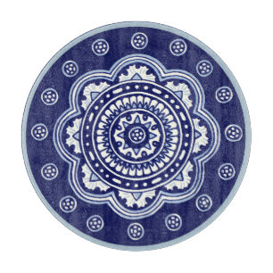 Planche À Découper Bleu et Blanc Talavera Five
