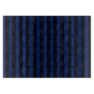 Planche À Découper Bleu et noir bonbons rayés