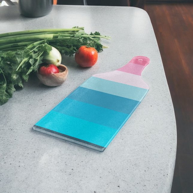Planche À Découper Bleu et rose Tons ( Chopping Board)
