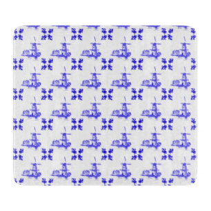 Planche À Découper Bleu, Moulin néerlandais, Style Vintage