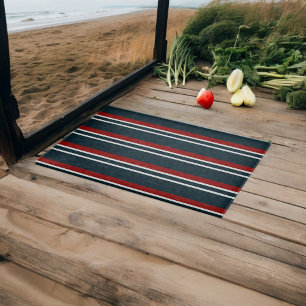 Planche À Découper Bleu Rouge uniforme rayures