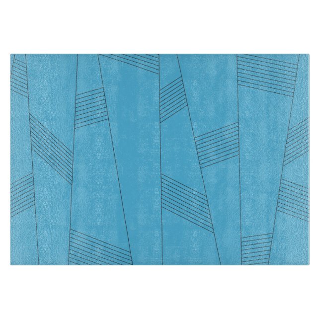 Planche À Découper Bleu, simple, élégant, abstrait motif (Devant)
