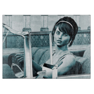 Planche À Découper Bleu vintage