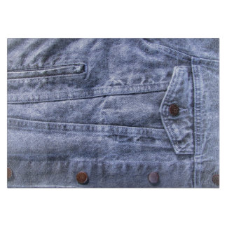 Planche à découper bleue de ~ de denim