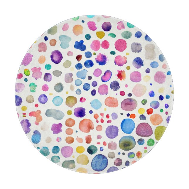 Planche À Découper Blobs aquarelle (Devant)