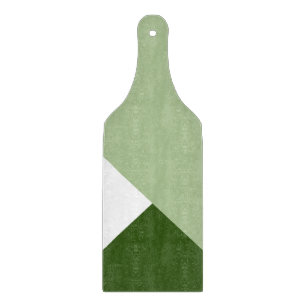 Planche À Découper Bloc de couleur moderne vert et blanc 2
