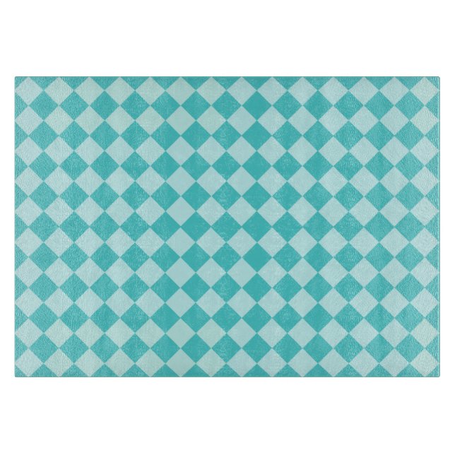 Planche À Découper Blue Combination Diamond Motif par Shirley Taylor (Devant)