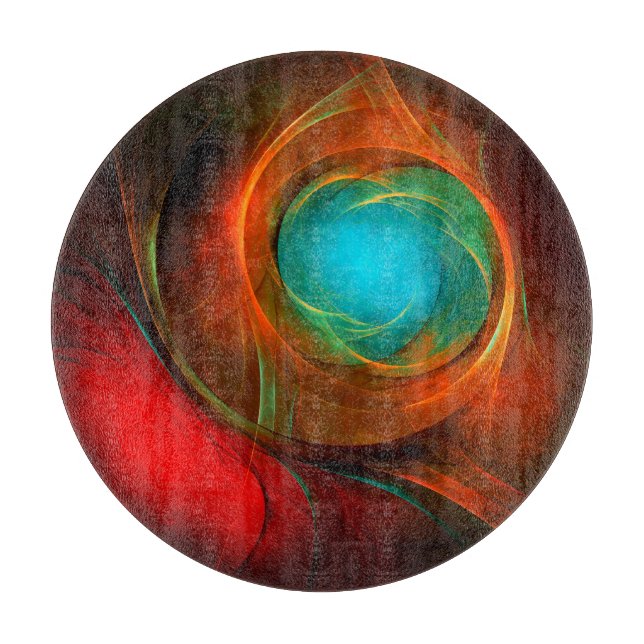 Planche À Découper Blue Eye Moderne Abstrait Art Cool Motif #16 (Devant)